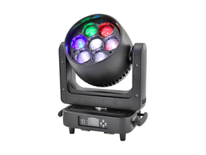 7pcs 60W 4IN1 Bee Eye LED Zoom de cabeza móvil Luz