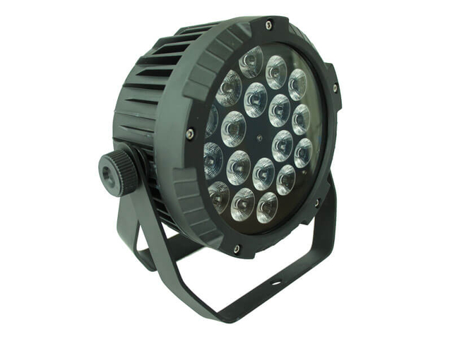 18pcs 18W RGBWAUV 6IN1 LED delgado al aire libre