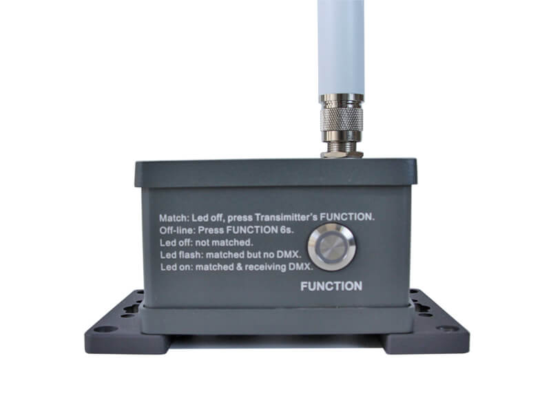 Transmisor y receptor inalámbrico DMX 2.4G para exteriores